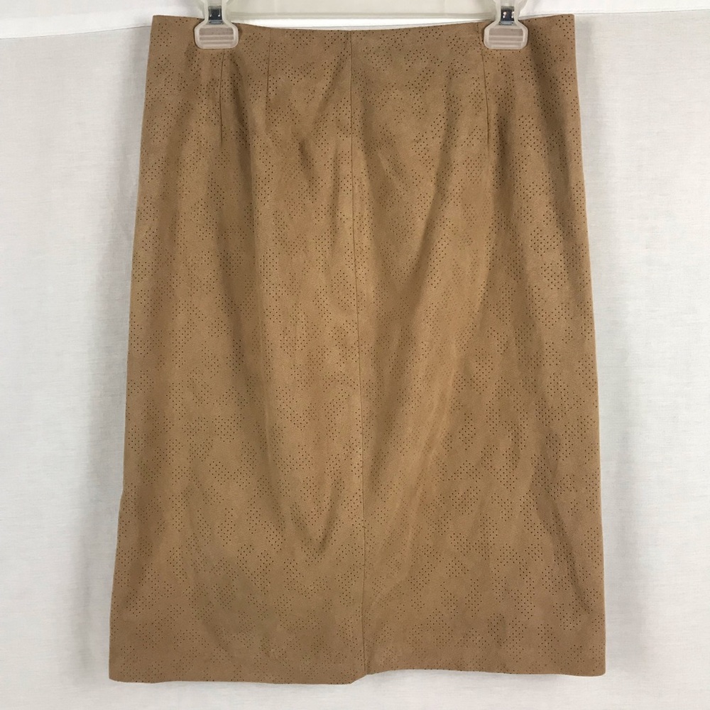 Chico’s Tan Size 0 Short Lined Pencil Skirt 24" Long